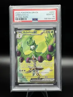 Pokemon TCG 2025 Destined Rivals Arboliva ex 207/182 Ultra Rare Holo PSA 10 - Image 2