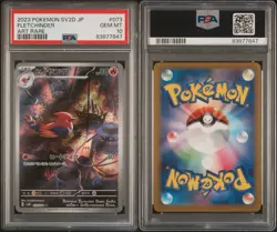 2023 Pokemon Japanese SV2D Fletchinder #073 Art Rare PSA 10 - Image 3