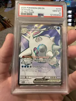 PSA 10 2025 POKEMON DRI EN-DESTINED RIVALS ULTRA RARE #210 CETITAN EX - Image 1