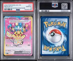 2026 POKEMON ASCENDED HEROES SPECIAL ILLUSTRATION RARE PIKACHU EX PSA 10 277/217 - Image 2