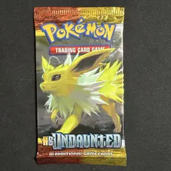 Pokemon TCG 2010 HGSS UNDAUNTED Booster Pack - JOLTEON art - English - Sealed - Image 1