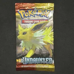 Pokemon TCG 2010 HGSS UNDAUNTED Booster Pack - JOLTEON art - English - Sealed - Image 2
