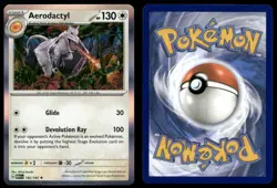 AERODACTYL 142/165 R 151 POKEMON HOLO NM/M - Image 3
