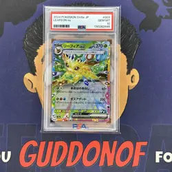 💎PSA 10 GEM 2024 Pokemon Japanese Terastal Festival LEAFEON EX #003 Holo - Image 1
