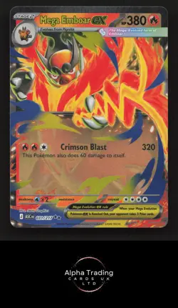 Mega Emboar ex 031/217 Double Rare Ascended Heroes Pokemon Near Mint - Image 1