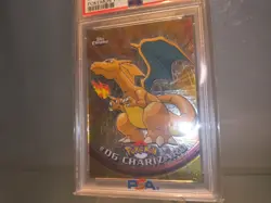 Pokemon 2000 Topps Chrome Charizard PSA 6 EX-MT Graded Holo Card - Image 4