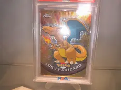 Pokemon 2000 Topps Chrome Charizard PSA 6 EX-MT Graded Holo Card - Image 5