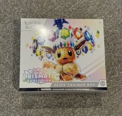 Pokemon TCG Prismatic Evolutions ETB Brand new Tiny rip in seal SEE PHOTOS - Image 1