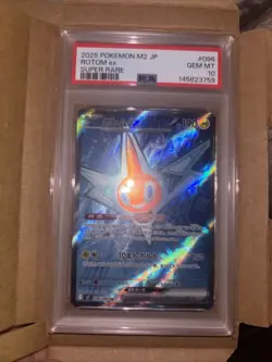 2025 POKEMON JPN M2-INFERNO X SUPER RARE #096 ROTOM EX PSA 10 - Image 1