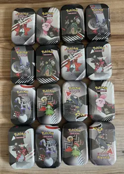 Pokemon TCG Black Bolt White Flare Unova Mini Tins x16 Sealed - 2 complete sets - Image 1