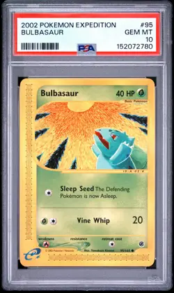 2002 Pokemon Expedition 95 Bulbasaur PSA GEM MT 10 - Image 1