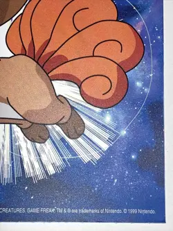 Vintage Pokemon 1999 Vulpix Nintendo Sticker New! - Image 3