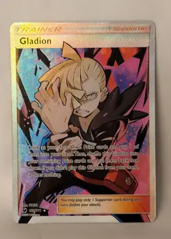Pokemon TCG Gladion 109/111 SM Crimson Invasion UR Holo Full Art - Image 2
