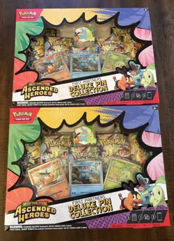 Pokemon Ascended Heroes Deluxe Pin Collection Kit Lot of 2 - Image 1