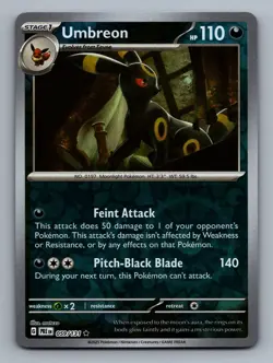 Umbreon #059/131 Reverse Holo Prismatic Evolutions Pokemon Card - NM - Image 2