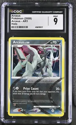 Pokemon Arceus Arceus AR1 Holo CGC 9 Mint - Image 1
