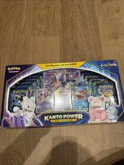 Pokemon TCG XY Evolutions Kanto Power Collection Box Mewtwo Slowbro EX Sealed - Image 1