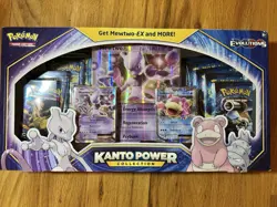 Pokemon Kanto Power Collection Box Mewtwo-EX Slowbro-EX XY Evolutions TCG SEALED 820650809446 - Image 1
