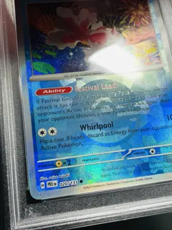 2025 POKEMON PRE EN-PRISMATIC EVOLUTIONS POKE BALL REVERSE HOLO GOLDEEN PSA 9 - Image 2