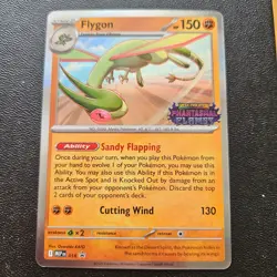Flygon 016 Phantasmal Flames Stamped Pre-Release Promo Pokemon TCG Holo EARLY - Image 1