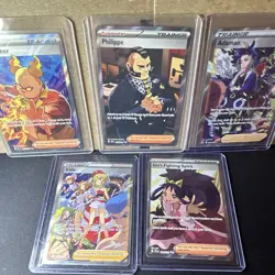 Pokemon TCG Trainer Supporter Holo Full Art Lot of 5 Crown Zenith Irida - Image 4