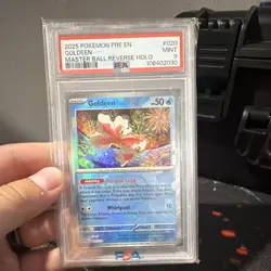The Pokemon Company PSA 9 2025 Goldeen 020/131 Master Ball Holo EN - Image 1