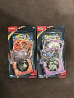 Pokemon TCG Chaos Rising Blisters Sealed - Moltres & Mimikyu - Image 1