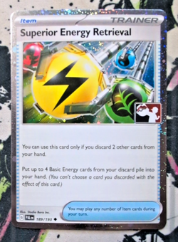 Superior Energy Retrieval 189/193 Holo Pokemon Play! Prize Pack Series 4 - Image 1
