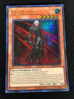 Yugioh K9-00 Lupis JUSH-EN034 1st Ultra (NM) - Image 1