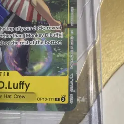 One Piece Card Game Monkey.D.Luffy OP10-111 Royal Blood Rare Foil Promo - Image 2