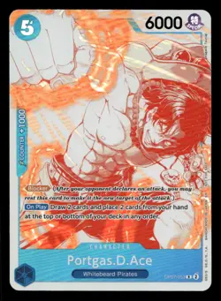 One Piece TCG 3rd Anniversary Treasure Campaign Promo #OP07-053 Portgas.D.Ace - Image 1