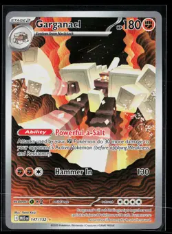 Garganacl 147/132 Illustration Rare Mega Evolution Pokemon NM - Image 1
