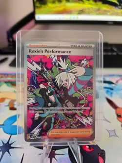 Pokemon TCG Roxie's Performance 121/086 Cosmic Eclipse Ultra Rare Full Art Holo - Image 3