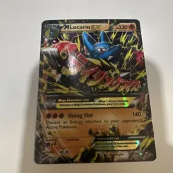 The Pokemon Company M Lucario EX 55/111 XY Furious Fists Ultra Rare Holo Eng - Image 1