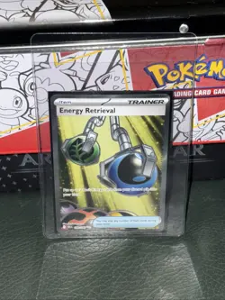 Pokemon TCG Energy Retrieval 208/195 Silver Tempest Secret Rare Holo Full Art NM - Image 1