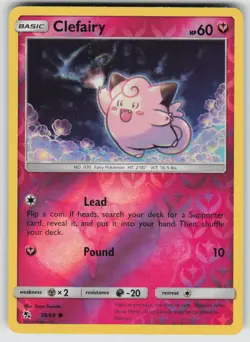 Clefairy 38/68 Common Hidden Fates Pokemon Reverse Holo Near Mint - Image 1