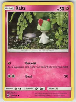 Ralts 139/214 Common Lost Thunder Pokemon Near Mint - Image 1