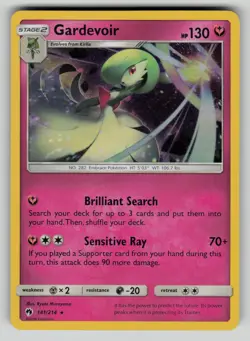 Gardevoir 141/214 Lost Thunder Holo Pokemon NM - Image 1
