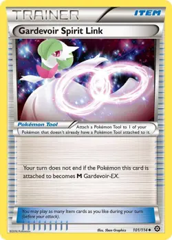 Gardevoir Spirit Link 101/114 Pokemon TCG XY - Steam Siege NM - Image 1