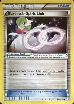 Gardevoir Spirit Link 130/160 Uncommon Primal Clash Pokemon Near Mint - Image 1
