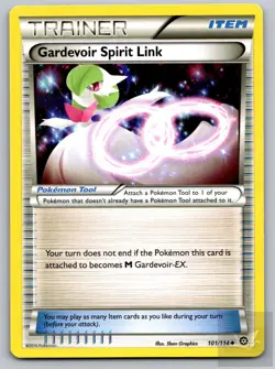 Gardevoir Spirit Link 101/114 Uncommon Steam Siege Pokemon Near Mint - Image 1