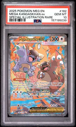 2025 POKEMON MEG EN-MEGA EVOLUTION #182 MEGA KANGASKHAN EX PSA 10 - Image 1
