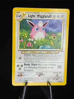 Light Wigglytuff 54/105 Uncommon Neo Destiny Pokemon Unlimited Near Mint - Image 1