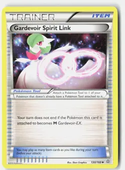Gardevoir Spirit Link 130/160 Uncommon Primal Clash Pokemon Near Mint - Image 1