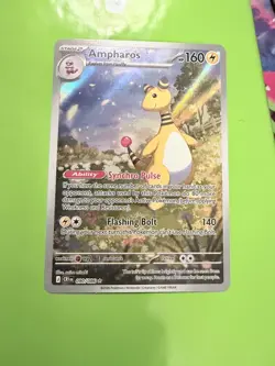 Ampharos 090/086 Shiny Rare ME04: Chaos Rising Pokemon Near Mint - Image 1