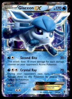 Glaceon EX 20/124 Holo EX Rare Fates Collide Pokemon Near Mint - Image 1