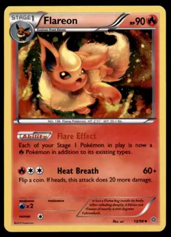 Flareon 13/98 Holo Uncommon Ancient Origins Pokemon Near Mint - Image 1