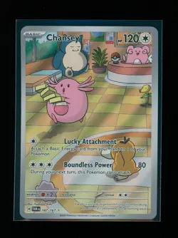 POKEMON Twilight Masquerade CHANSEY 187/167 Illustration Rare - Image 1