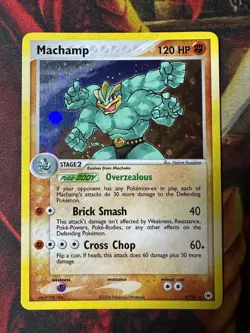 Pokemon Machamp EX TCG Hidden Legends 9/101 Holo With Swirl🌀 LP - Image 2