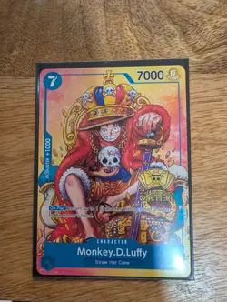 One Piece CCG Monkey D. Luffy P-043 Promo Character 7000 Power 7 Cost - Image 1